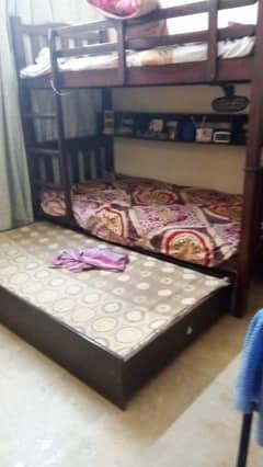 2 Floor bed Wooden Good Quality 0