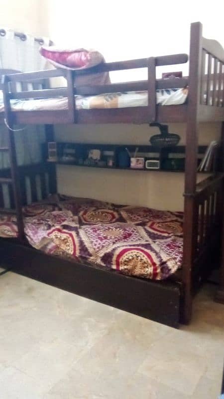 2 Floor bed Wooden Good Quality 1