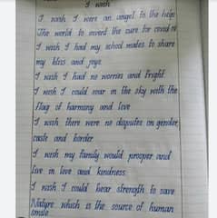 Hand writingassignment work