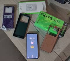 Infinix NOTE 40 PRO 12+256 w Wireless PowerBank+Complete Box+Warranty