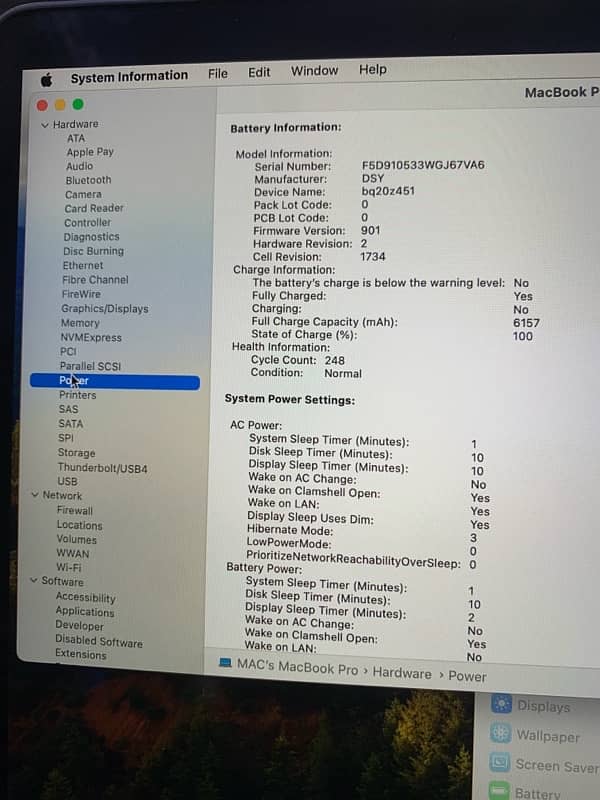 Macbook Pro 2018 Core i9 4