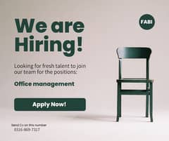 staff required for office management