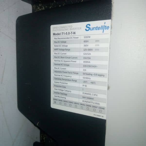 Solar inverter ongrid 5200w single phase 1