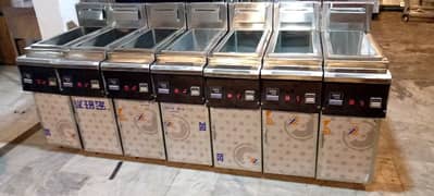 deep free automatic new, pizza oven south star, prep table, food bags