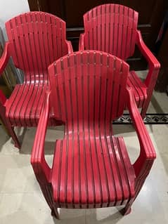 Plastic Chairs (4) For Sale - Home Used