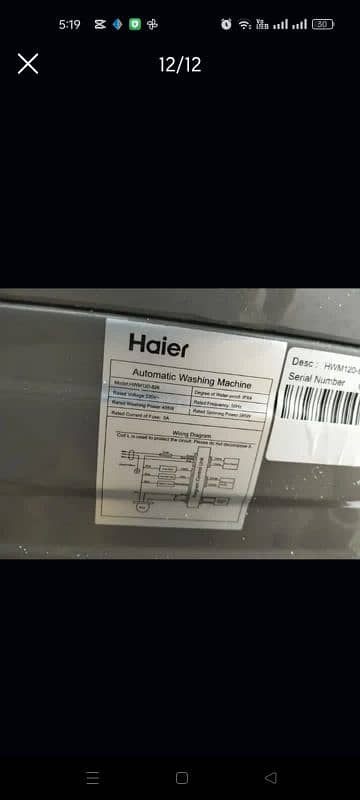 Haier fully automatic machine 7