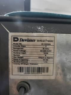 Dawlance vertical freezer