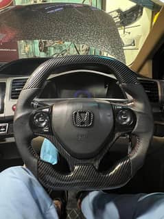 Honda rebirth carbon fibre multimedia steering wheel  03055337546