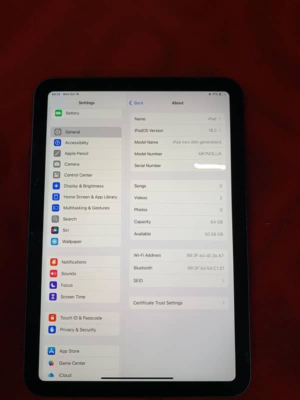 IPAD MINI 6 7