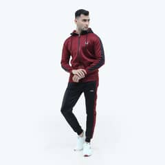 Man's Fleece Plain Hoodie Track Suit, Pack of 2