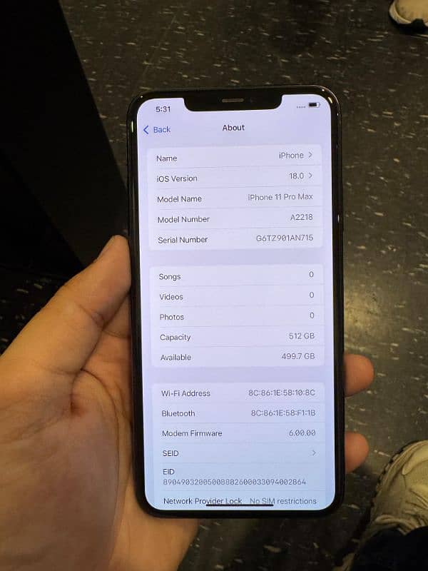 IPhone 11 Pro max 512gb PTA Approved 4