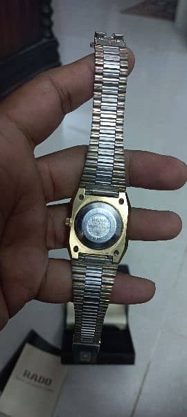 RADO wrist watch (GOLD PLATED and diamonds] 3