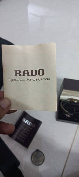 RADO wrist watch (GOLD PLATED and diamonds] 8