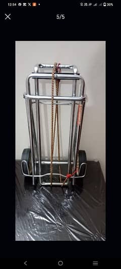 Folding luggage trolley