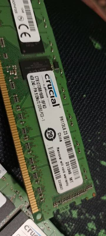 DRR3 Ram 4gb PC3-12800R , 1348 F 1