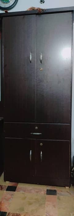 Bed Set with Dressing table and cupboard