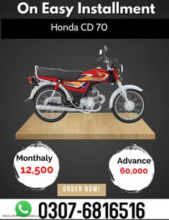 Honda CD 70 2024 on Easy Installment