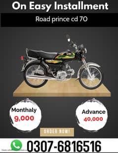 Road Prince RP 70 CC 2024 on Easy Installment