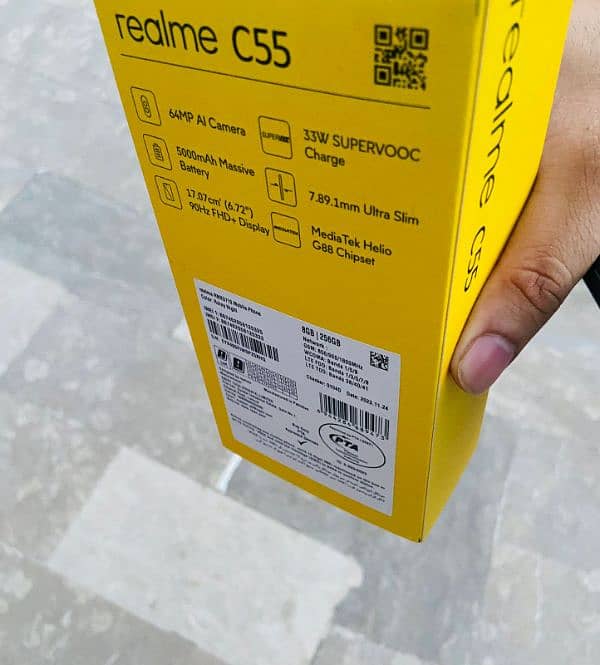 Realme (C55) 8 GB Ram 256 memory 8