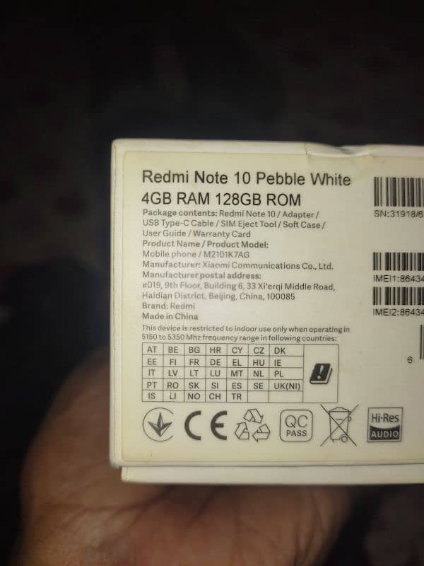 REDMI NOTE 10 complete original Saman  seald mobile all ok no fault 8