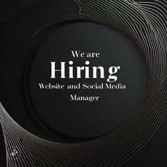 Hiring Social media manager (FEMALE)