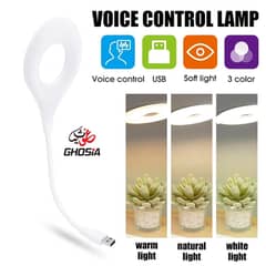 USB smart voice light for laptop and side lamp 3 colour flexible.