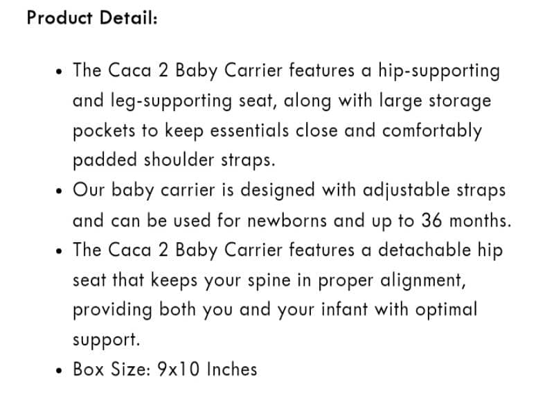 Baby Hip seat Carrier Brand New 4