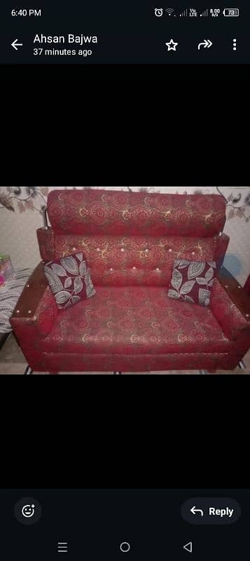 sofa set 6 seater new condition 4