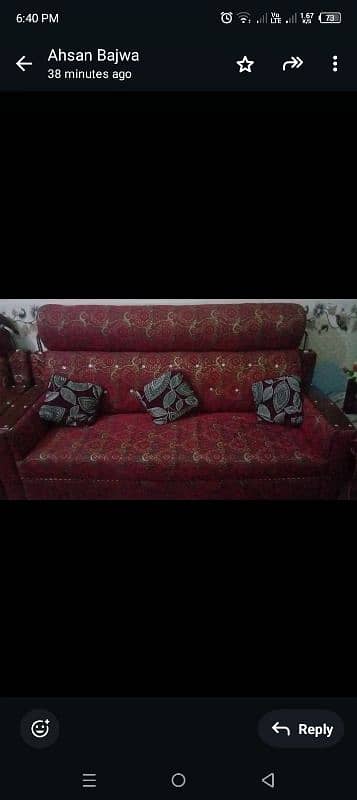 sofa set 6 seater new condition 6