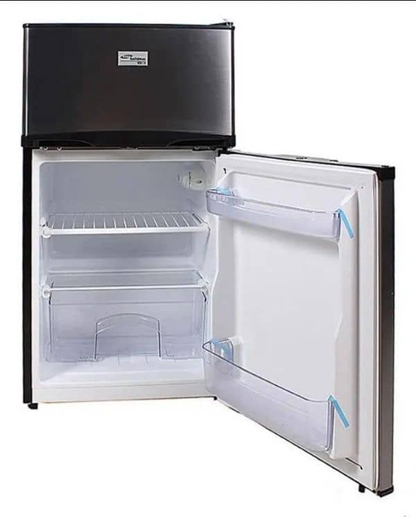 New GABA National Double door Refrigerator. Box packed! Steel Grey 2