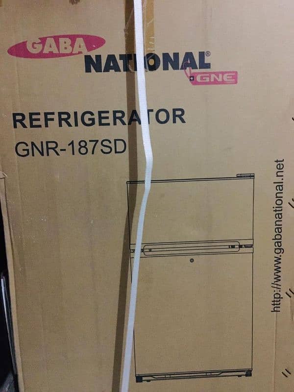 New GABA National Double door Refrigerator. Box packed! Steel Grey 4