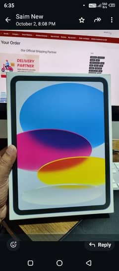 Apple Ipad 10th Gen At Rs:109,000/-