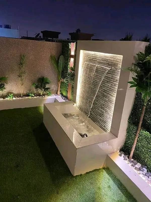 Waterfall - Fountain - Swimming Pool Stream Pond Landscaping Gardenin 17