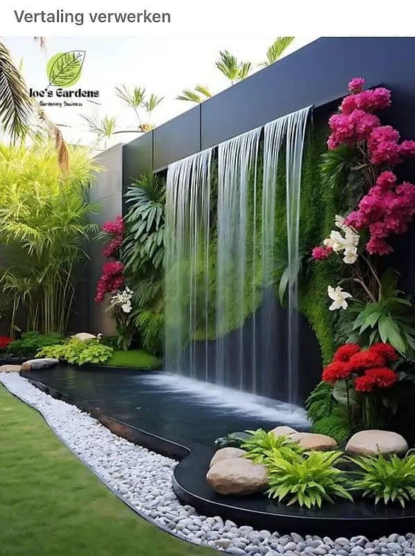 Waterfall - Fountain - Swimming Pool Stream Pond Landscaping Gardenin 14