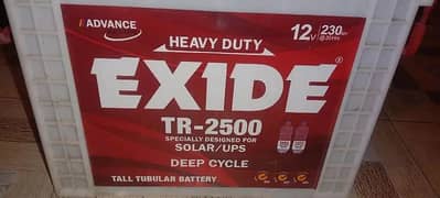 2 exide tr 2500 (230ah) batteries  45000 ki ek