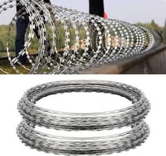 Barbed & razor stock for sale | Crimped mesh | Concertina wire stock