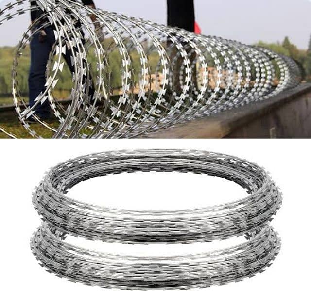 barbed & razor wire | Chain link fence | Hesco bags | electric fence 2