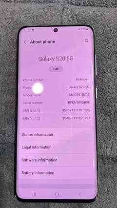 samsung S20 5G non pta