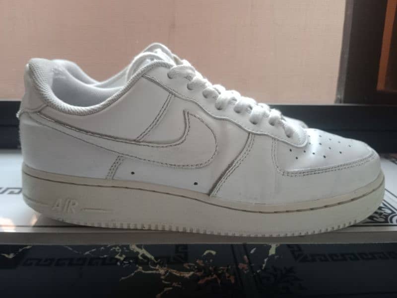 Nike Air Force 1 Authentic Triple White Sneakers 2