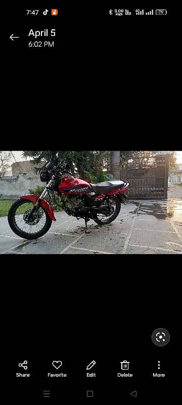 excellent condition honda cg 125 deluxe 2