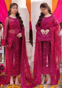 New Arivel Heer Collection Embroidery Net Suit