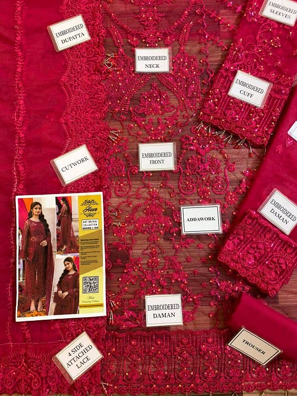 New Arivel Heer Collection Embroidery Net Suit 5