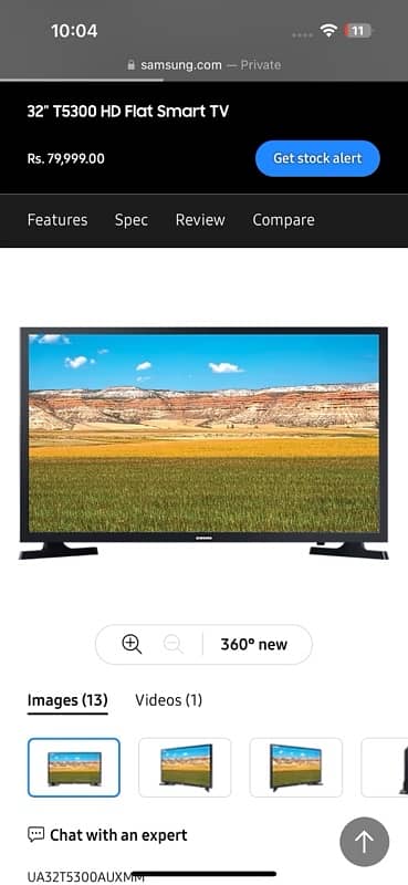 Samsung 32 inch full hd LED 6