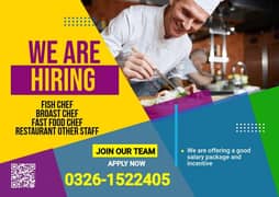 Chef || Fast Food Chef || Jobs || Urgent Hiring