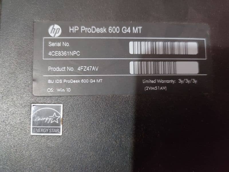 hp prodesk G4 microtower 1