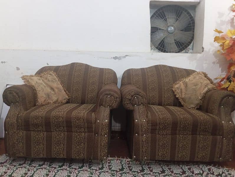 Sofa Set Brown Colour 1