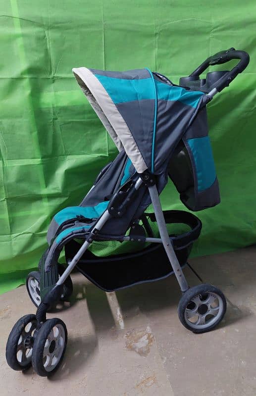 Kids Stroller Pram branded and single hand folding 2