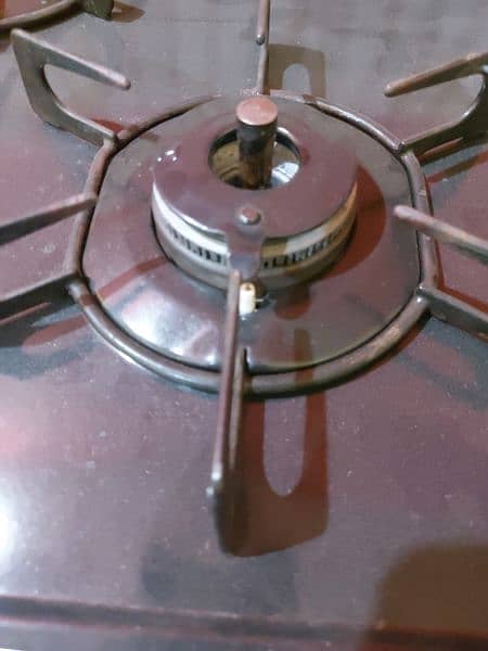 IMPORTED 3 BURNER GAS STOVE  CHULHA with MINI GRILL 3