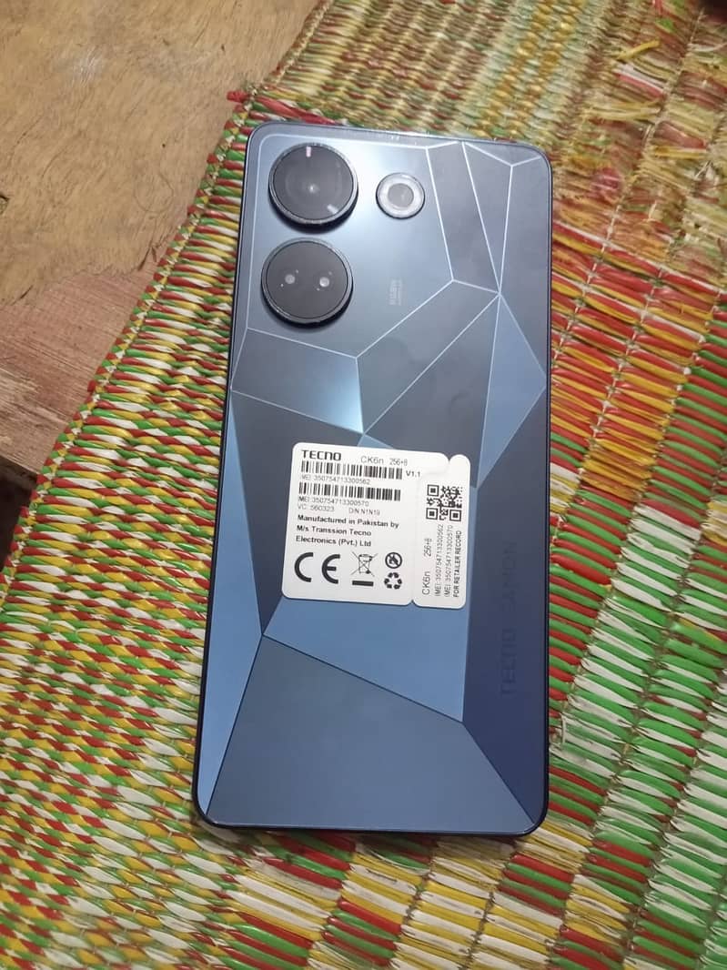 Tecno camon 20 conditions 10 by 10 8 month warranty ram 8+8 256 4