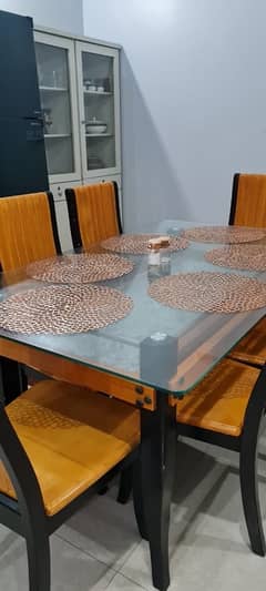 imported brown classy dining table